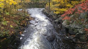 Fall view at Wollaston dam