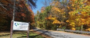 Fall view of CVCA Admin Office laneway